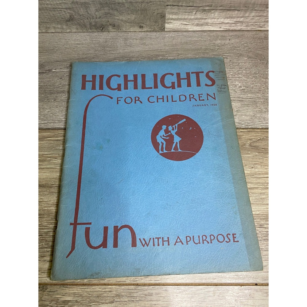 Vintage Highlights for Children Magazine January 1950 Fun with a Purpose Retro